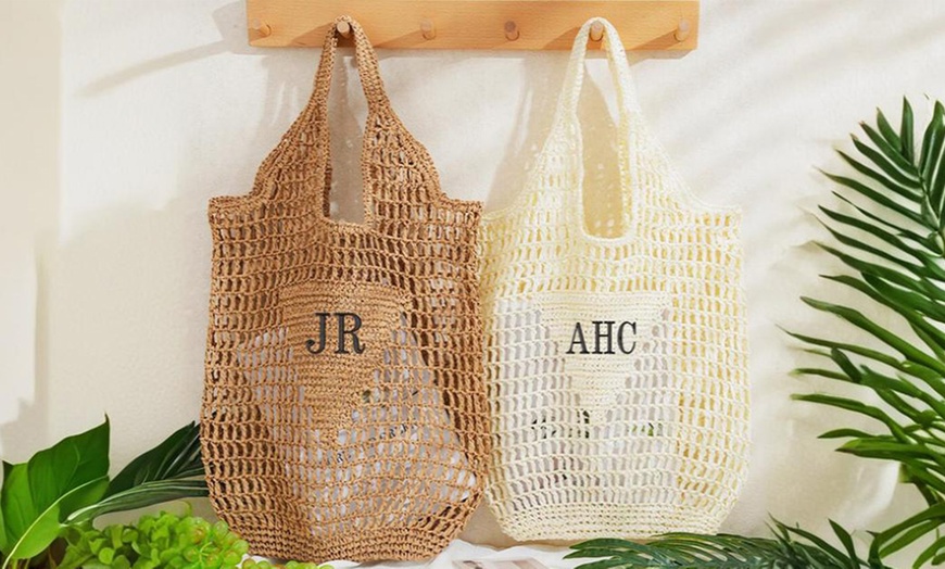 Image 8: Personalisierbare Umhängetasche mit Name & Design nach Wahl