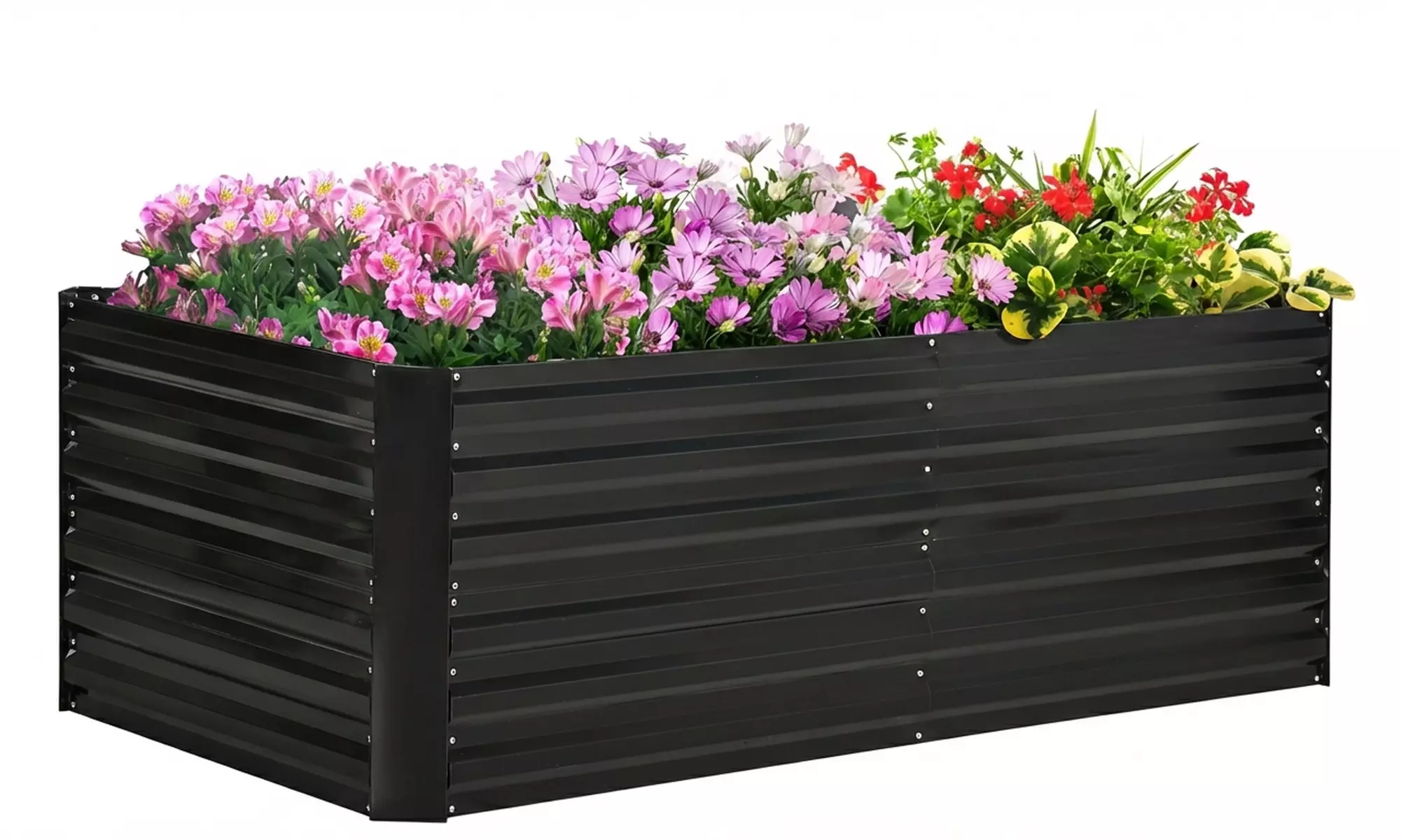 Galvanised Steel Raised Garden Planter Bed