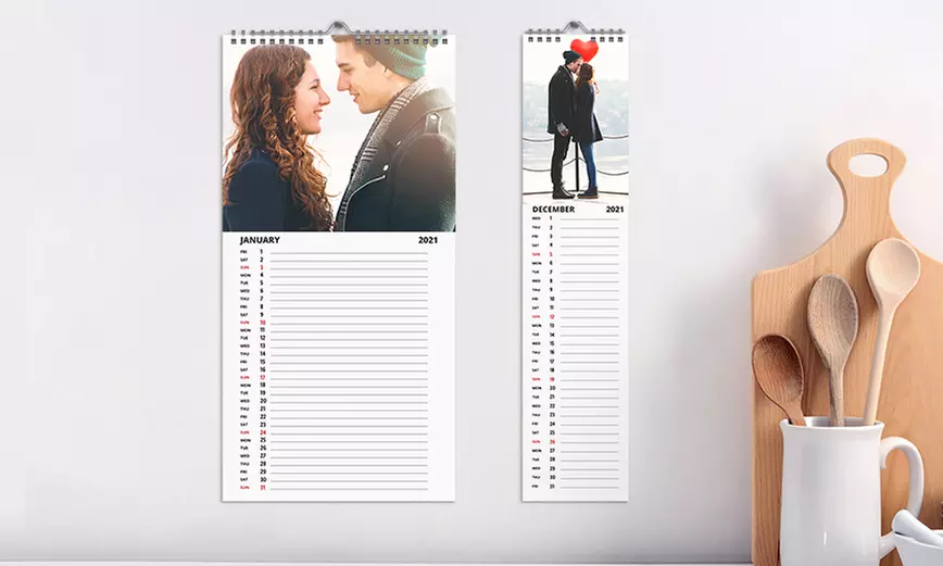 One, Two, Three, Five or Ten Kitchen Calendar Small or Portrait