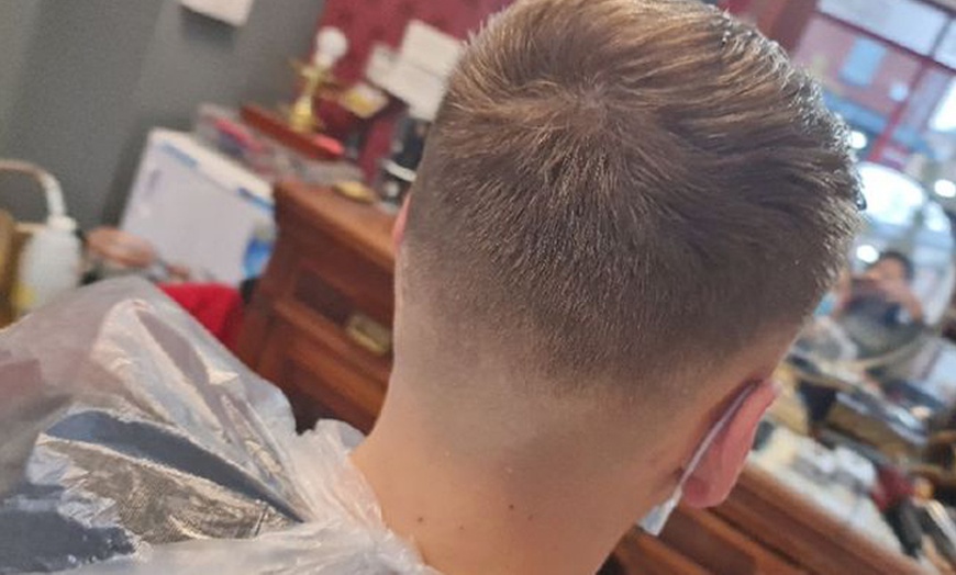 Image 2: Gold, Silver, or Individual Haircut Options – Skin Fades and More