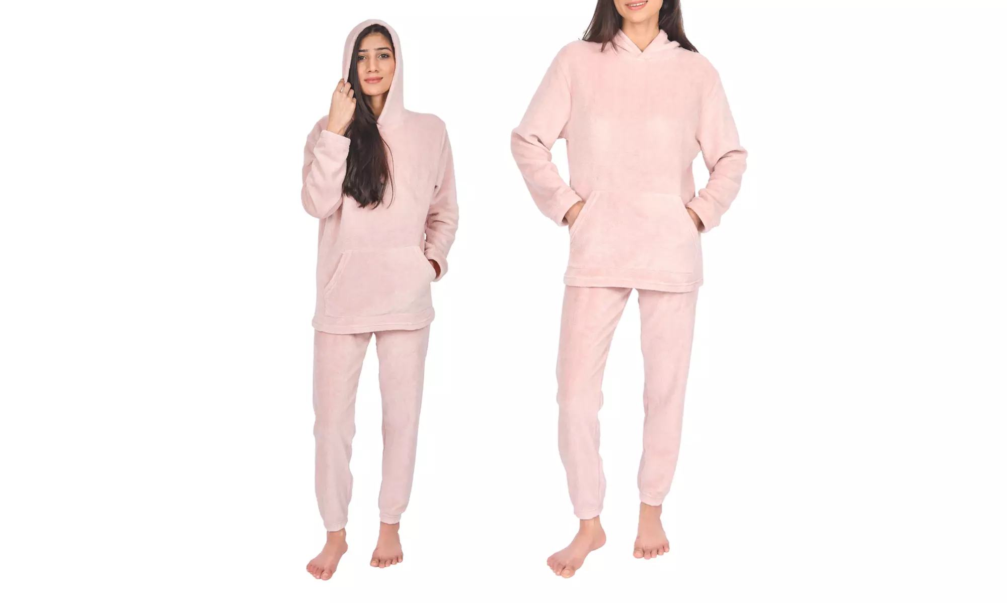 Women's Fleece Loungewear Hoodie and Jogger Set