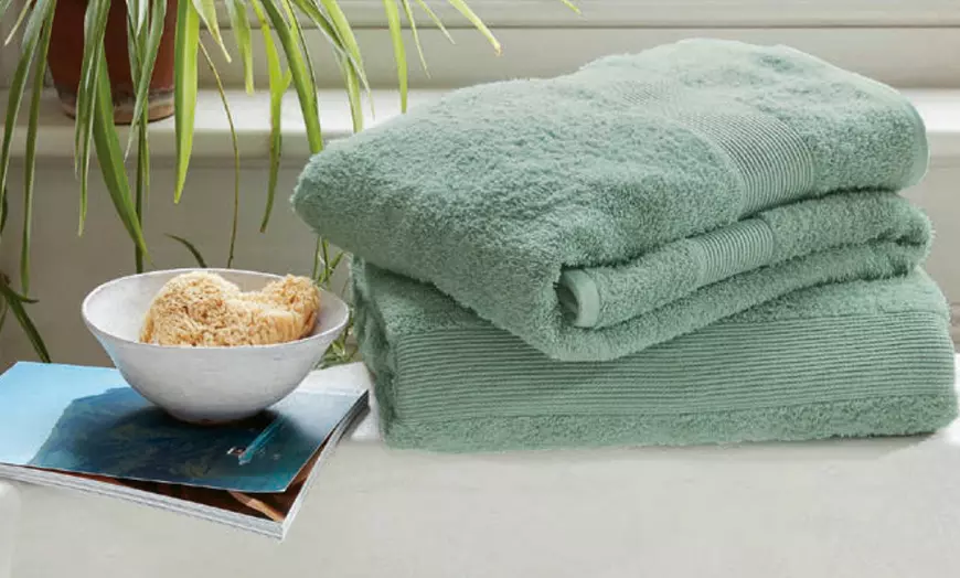 Image 1: Juego de toallas de baño 100 % algodón y gramaje de 540 g/m²