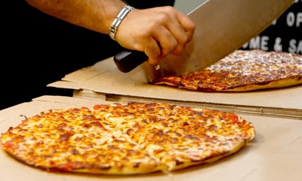 Family Pizza Dinner; Any 2 large pizzas, garlic bread drinks - Jamz Pizza