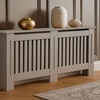 Image 3: Neo Grey Decorative Wooden Radiator Cover 