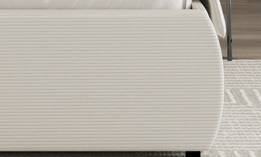 Image 4: Lit coffre Milano design arrondi