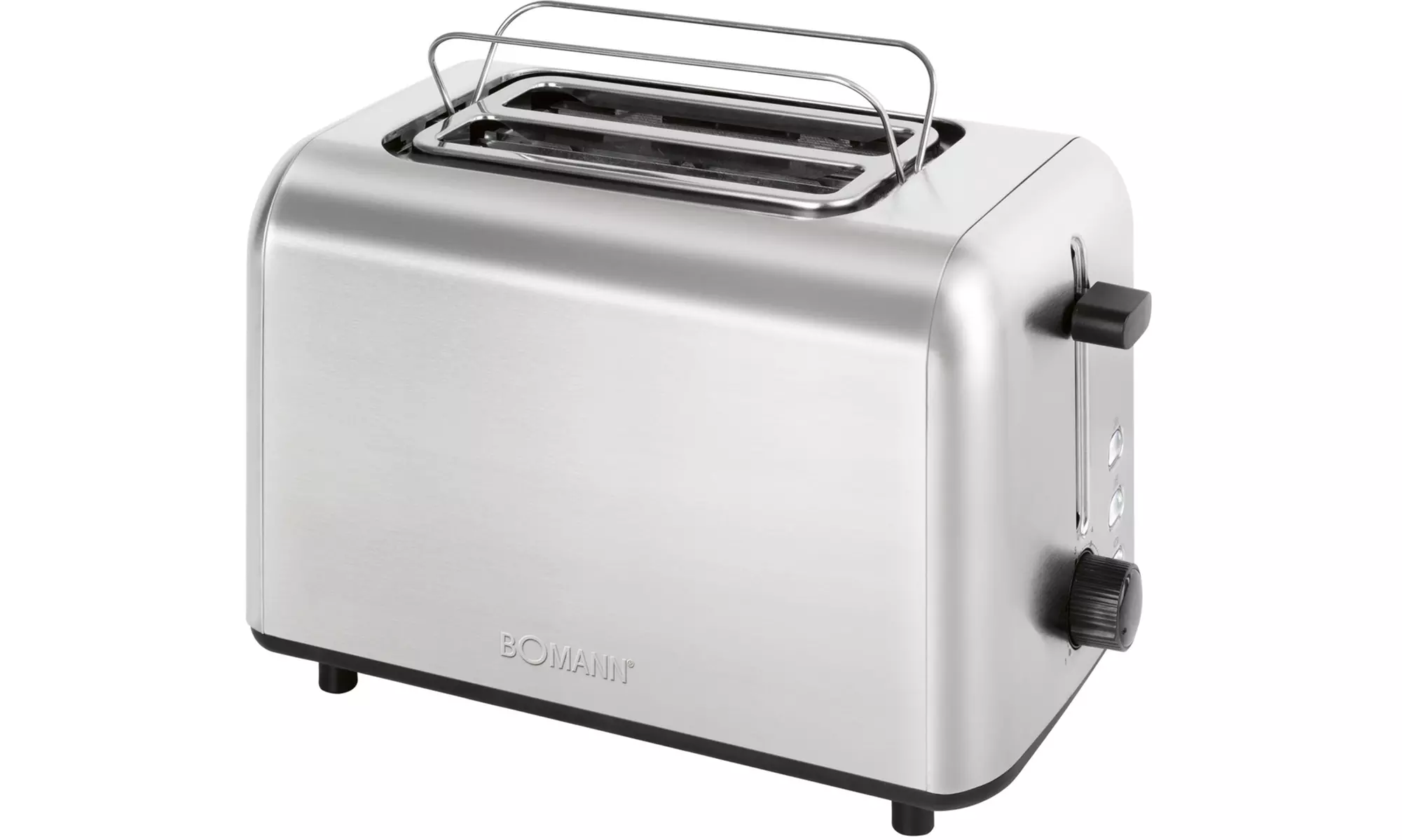 Tostadora de acero inoxidable con 2 ranuras, de Bomann