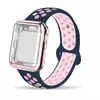 Midnight Blue Pink Band / Rose Gold Case