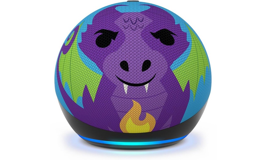 Image 6: New Amazon Echo Dot (5th Gen) Smart Speaker - Improved Audio, Alexa Voice Control