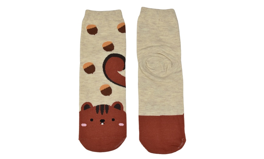 Image 5: Animal Face Socks Five-Pack