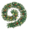 Image 8: Living And Home Festive Pre-Decorated Christmas Garland