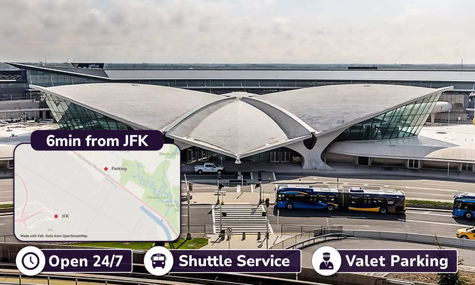 Get 3-7 Days of Hassle-Free Valet Parking at The Parking Point (JFK)