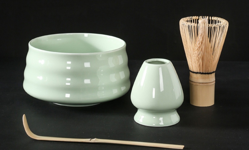 Image 6: Four-Piece Traditional Japanese Matcha Tea Set