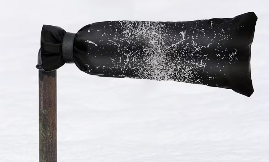 Image 1: Long Faucet Freeze Protection Cover, Heavy-Duty Insulation