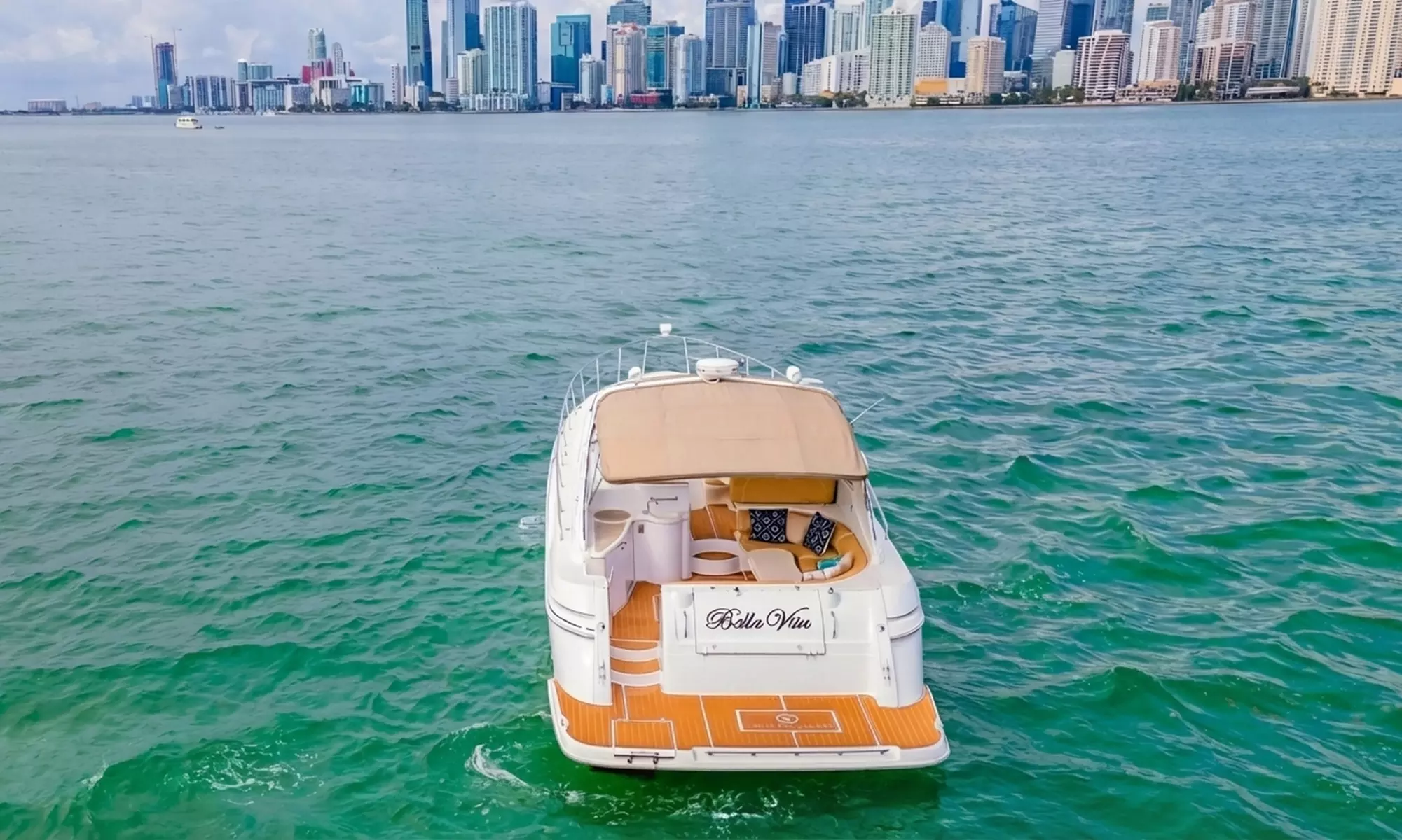 Experience Unforgettable Luxury: Bella Vita 50' Yacht Cruise in Miami's Breathtaking Waters - Primary Image