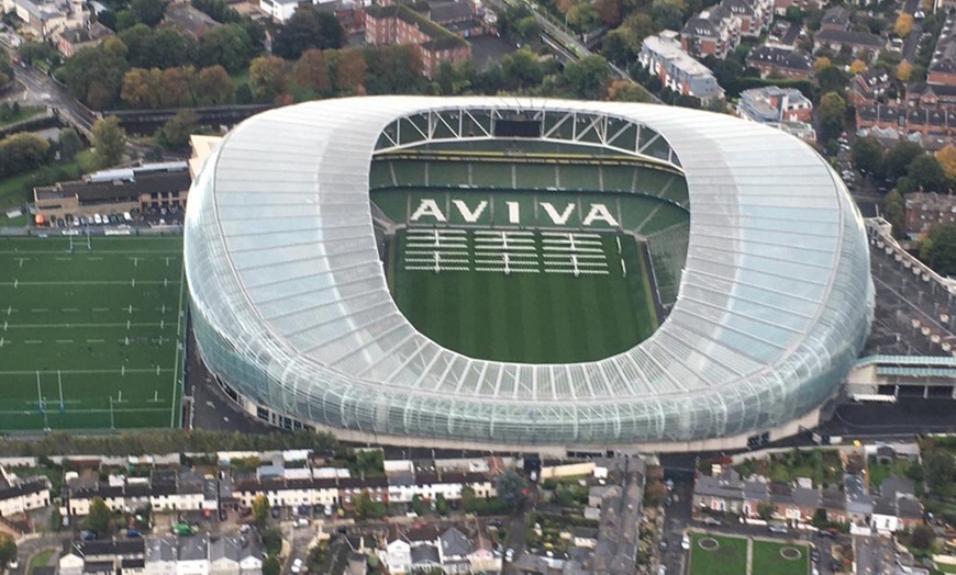 Image 1: All Stars Football Stadium Helicopter Tour!