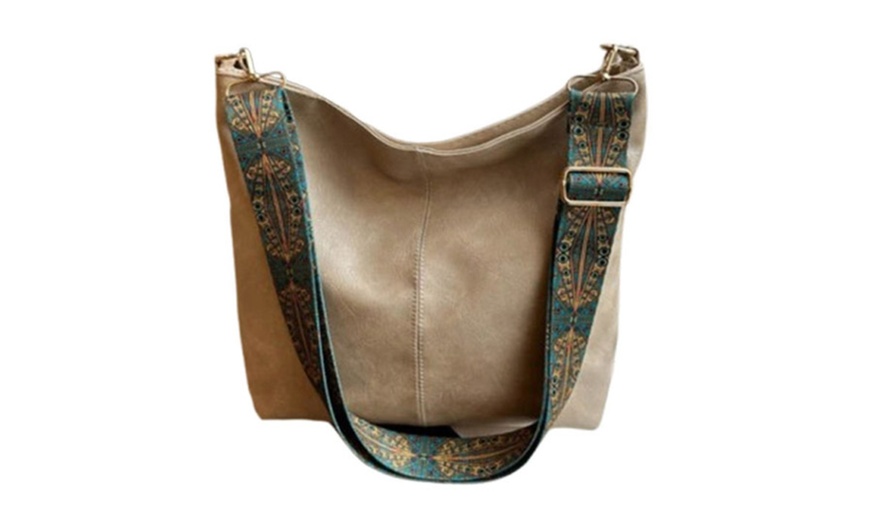 Image 8: PU Leather Shoulder Sling Bag