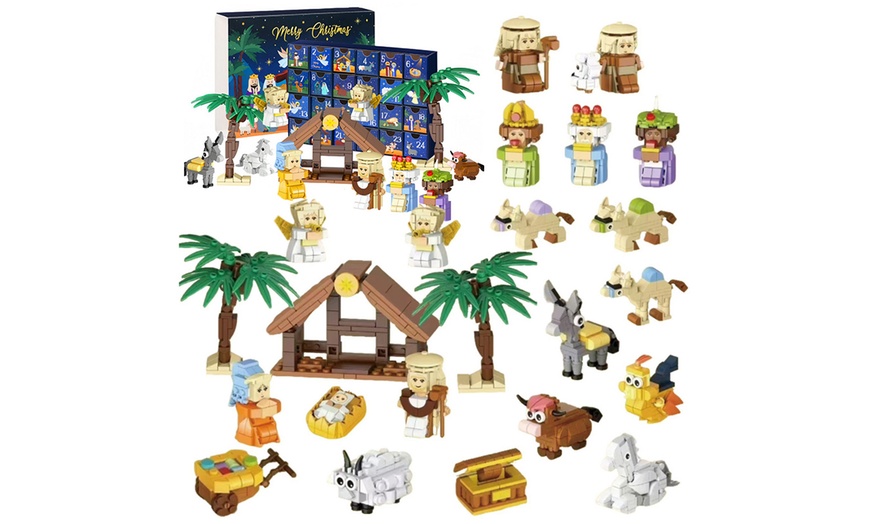 Image 5: Calendario dell'Avvento di Natale con set di mattoncini da costruzione