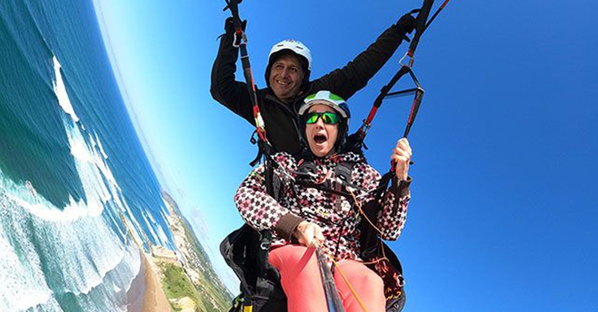 Bautismo de vuelo en parapente biplaza para adultos en Madrid
