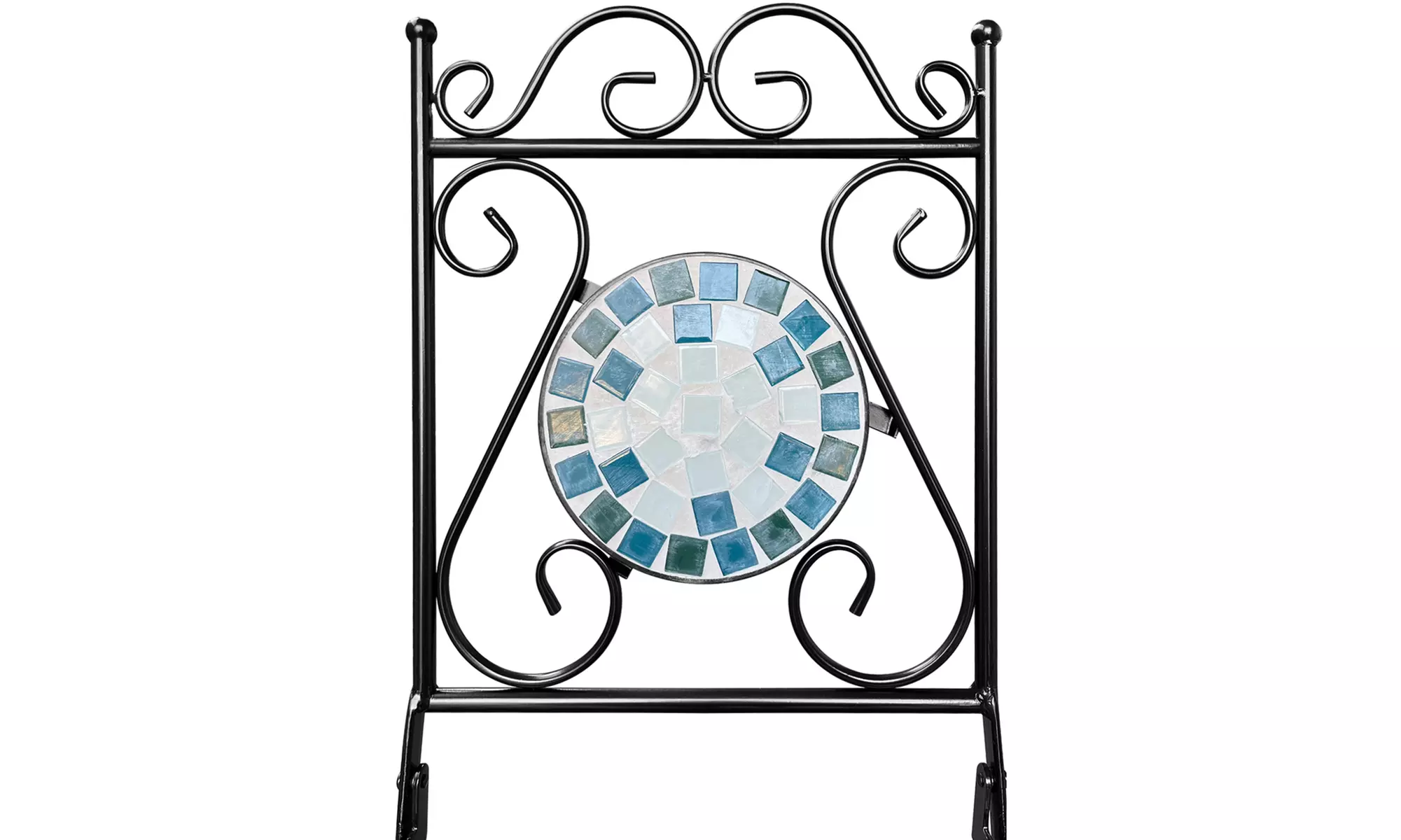 Set Bistrot con 2 sedie e 1 tavolo a mosaico