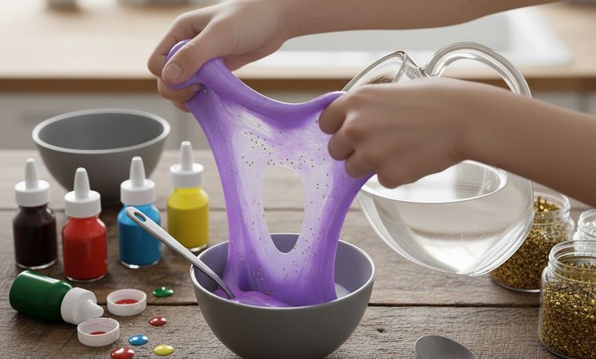Image 3: Slime Time Experience!!! Create a Custom 8 Oz Slime time