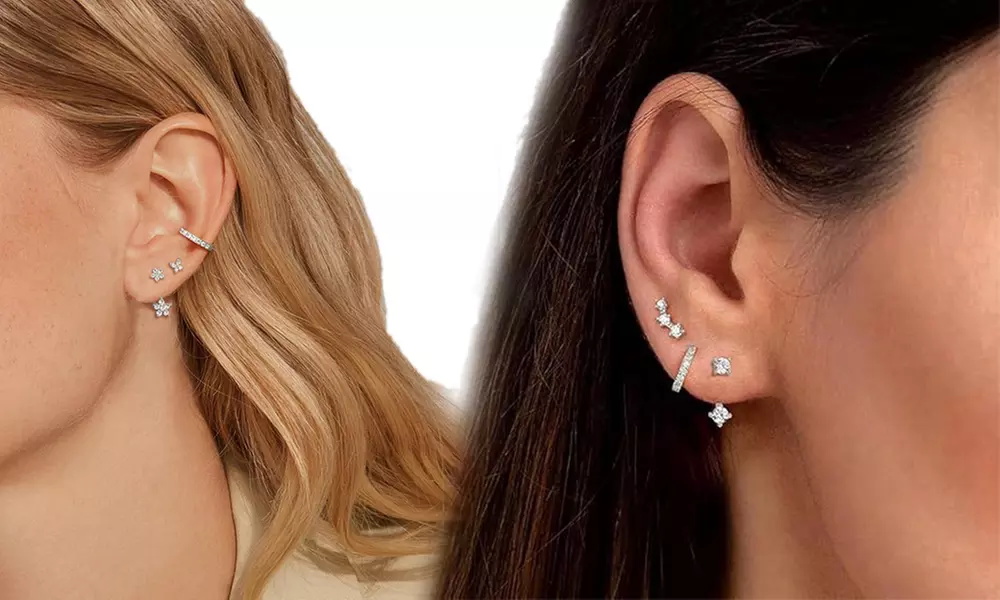 1x oder 2x 3er-Set Ohrstecker