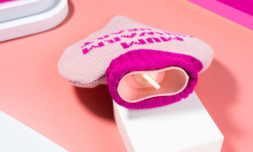 Image 12: One or Two Heart-Shaped Hot Water Bottle 