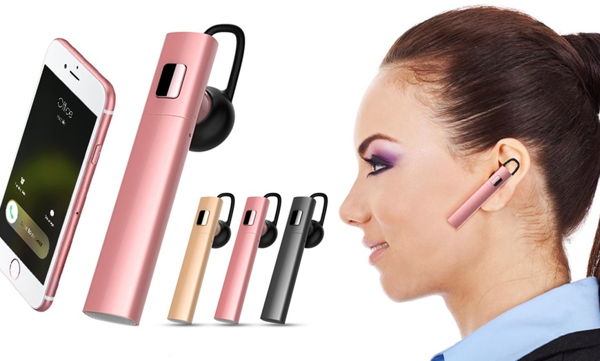 Image 1: Bluetooth Earpiece