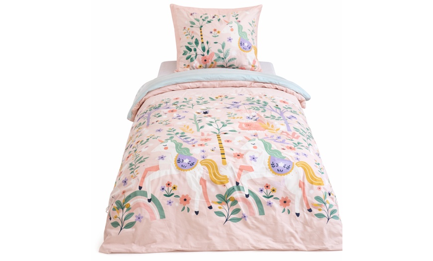 Image 2: Set copripiumino reversibile in 100% cotone