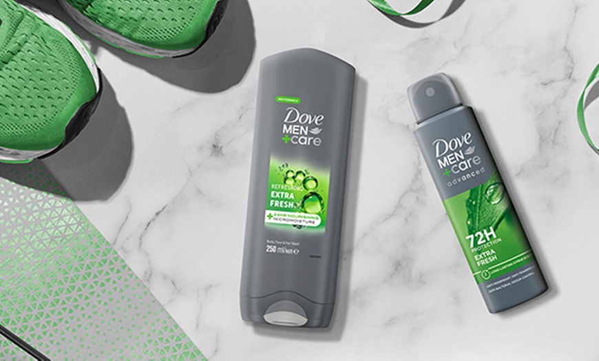 Image 3: One, Two, Three or Four Dove Men+Care Refresh+Care Duo Gift Set