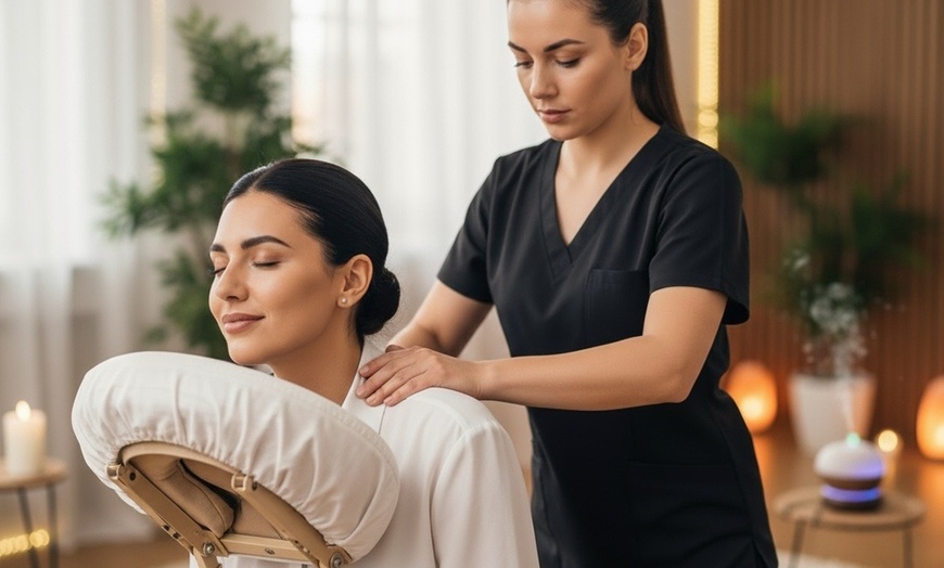 Image 1: Up to 60% Off Chair Massages with Healing Hands of Zen