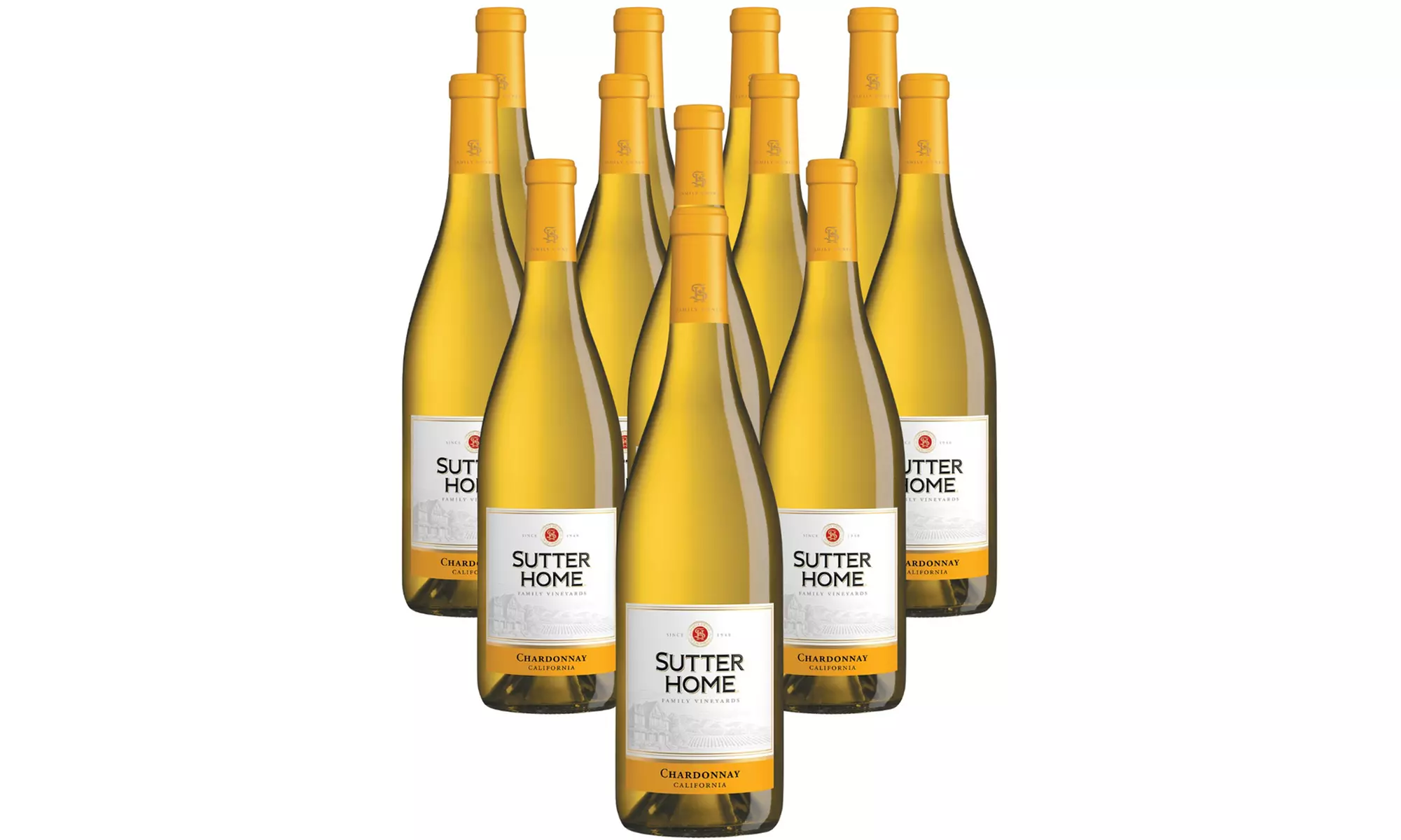 Sutter Home Chardonnay White Wine - 12 pack 750ml bottles - Primary Image