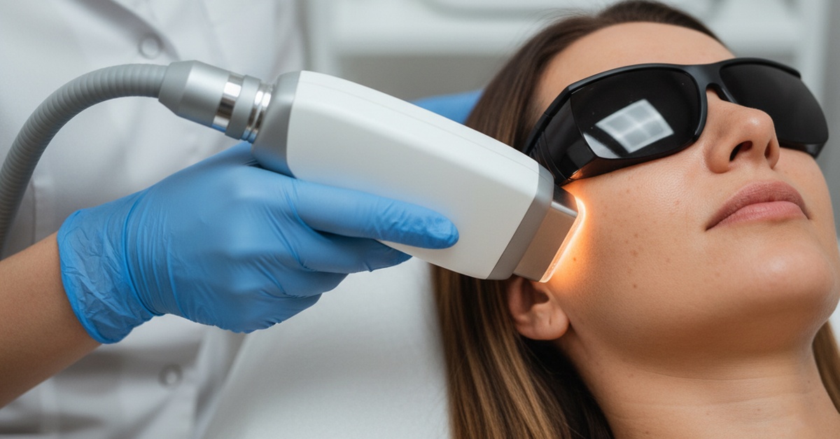 Tratamiento facial con IPL para manchas en Madrid
