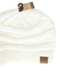 Image 12: Cheveux Corp. Women's Solid Classic CC Beanie