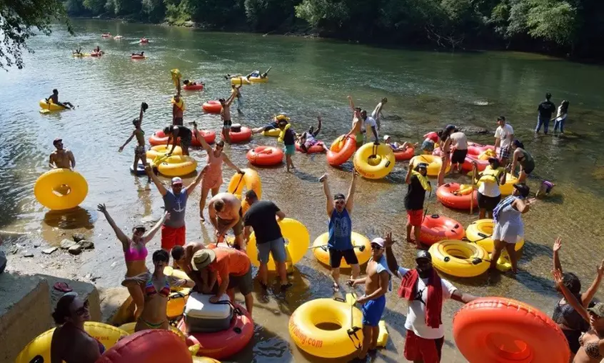 Enjoy River Tubing Offered for One to Four People on the Chattahoochee