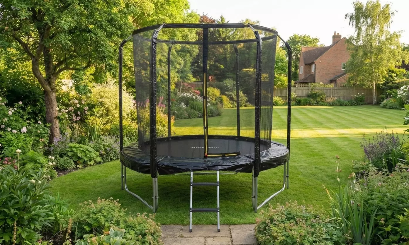 Jump4fun : trampoline de jardin sécurisé avec échelle