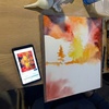 Image 2: Watercolor Painting w/ Coffee & Peace Cake for One, Two or Four People