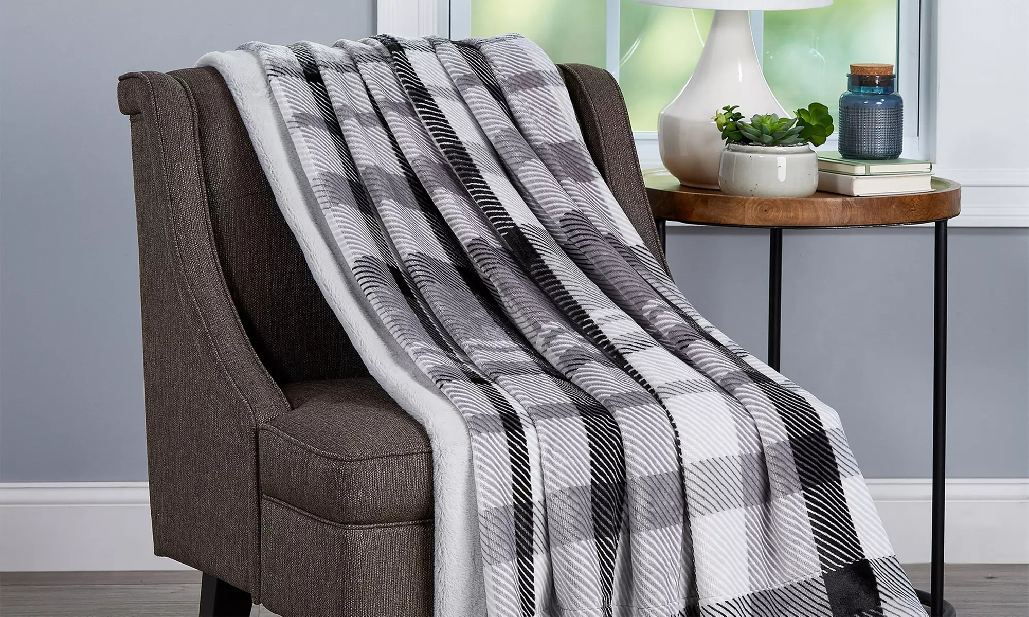 Oversized Faux Rabbit Fur Throw Blanket. Multiple Colors Available.