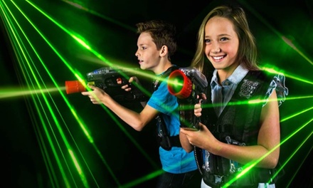 Two Missions of Laser Tag for Four people with One $20 FunArcade Card - KingPins Beaverton