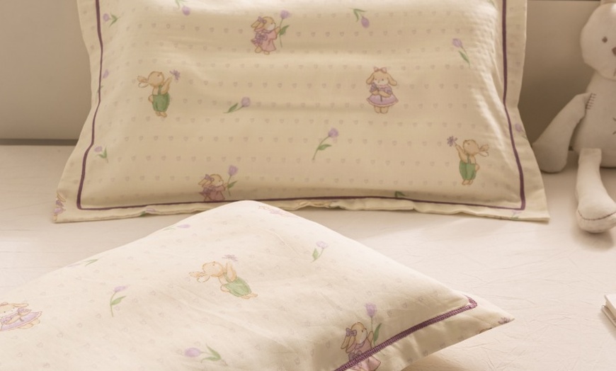 Image 19: Breathable Pure Cotton Kids Pillowcase Pair