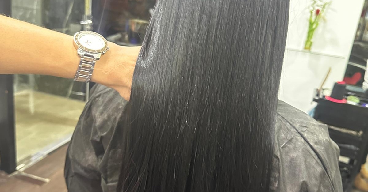 Servicio de alisado capilar con corte y peinado en Madrid