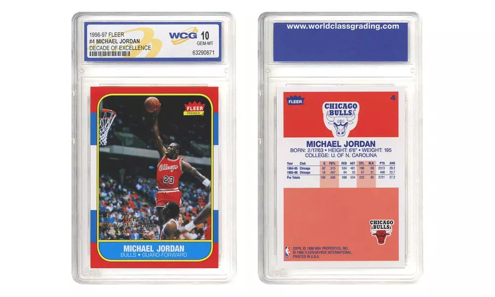 Michael Jordan Fleer NBA Anniversary Rookie Cards - Graded Gem Mint 10 (3-Pack)