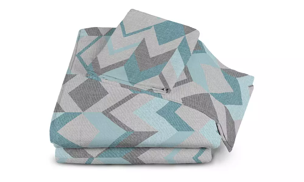 Completo lenzuola in flanella stampata