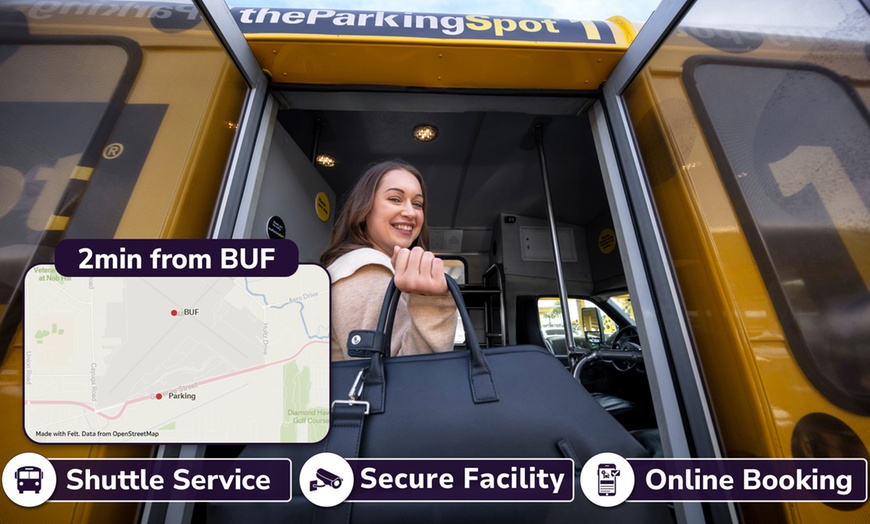 Image 1: 3, 5, or 7 days of hassle-free parking at The Parking Spot (BUF)