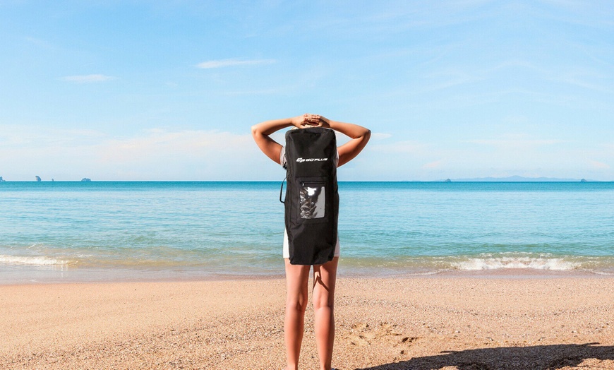 Image 9: Goplus 11' Inflatable Stand Up Paddle Surfboard W/Bag Aluminum Paddle Pump