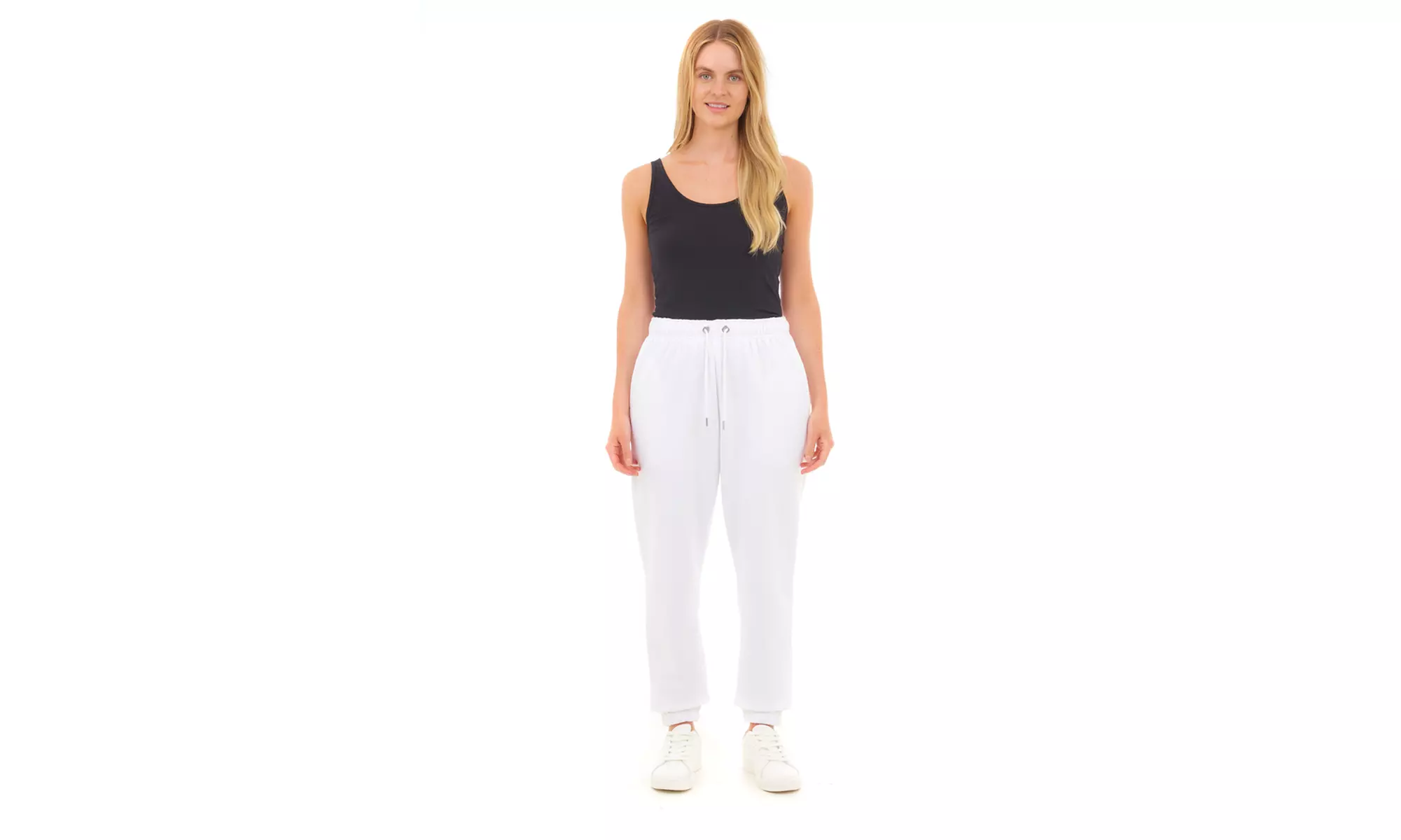 Oversized Women’s Joggers with Cuffed Hem and Pockets