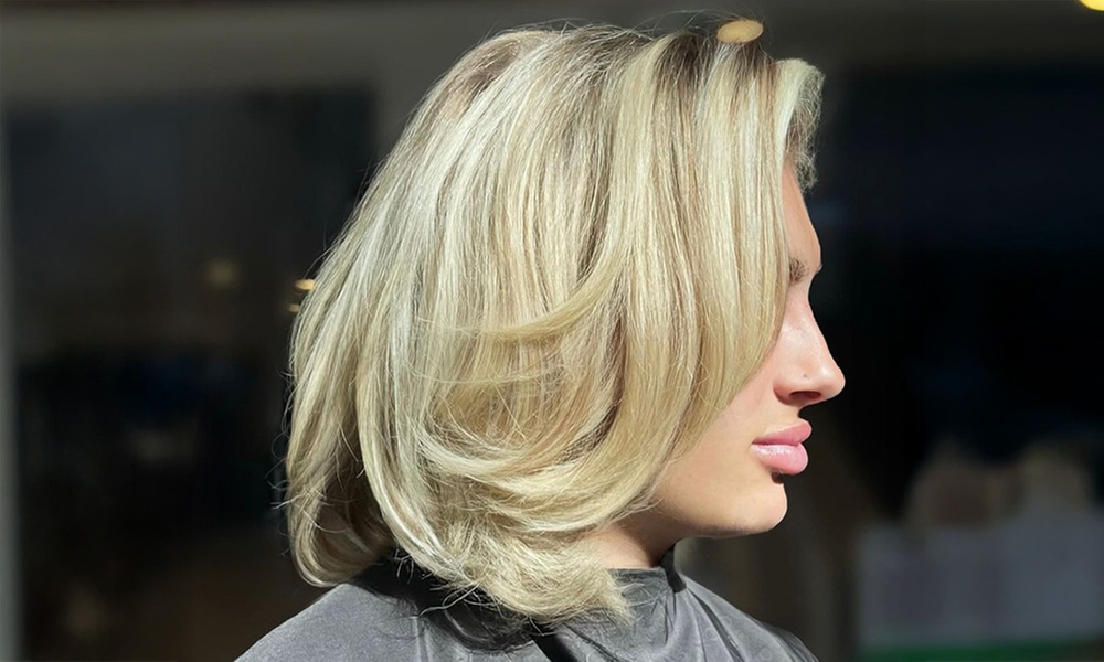 Wash, Cut, and Blow Dry with Optional Half or Full Head Highlights