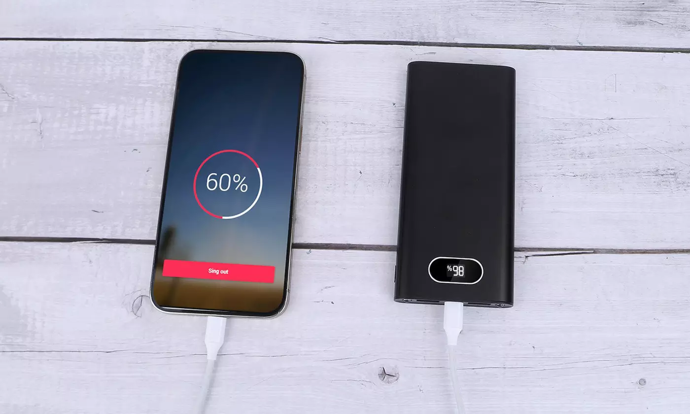 iMounTEK 20,000mAh Power Bank 22.5W Fast Charge Battery Pack w/ Display & Light