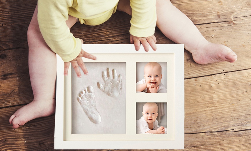 Image 1: Hand and Footprint Picture Frame