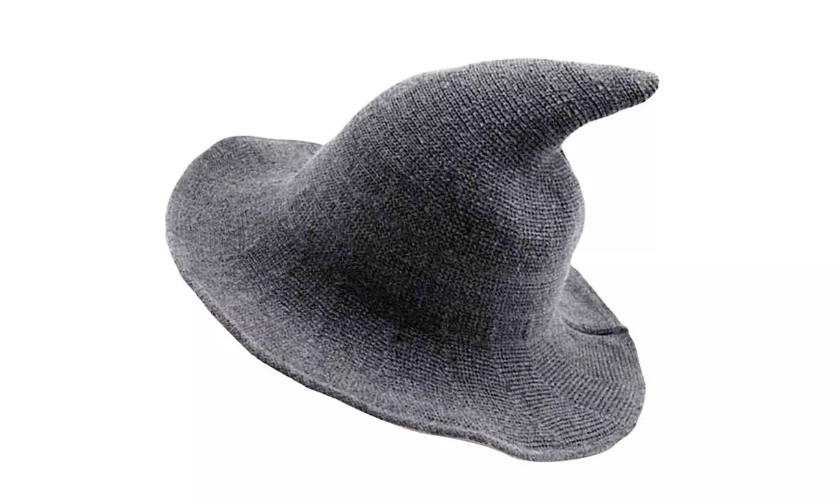Women Winter Warm Knitted Wool Witch Hat Cap