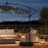 Image 2: Rotatable Solar Lighting Cantilever Parasol 